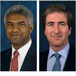 George King, head of portfolio strategy at RBC wealth management, and Nick Reid, head of charities at RBC wealth management